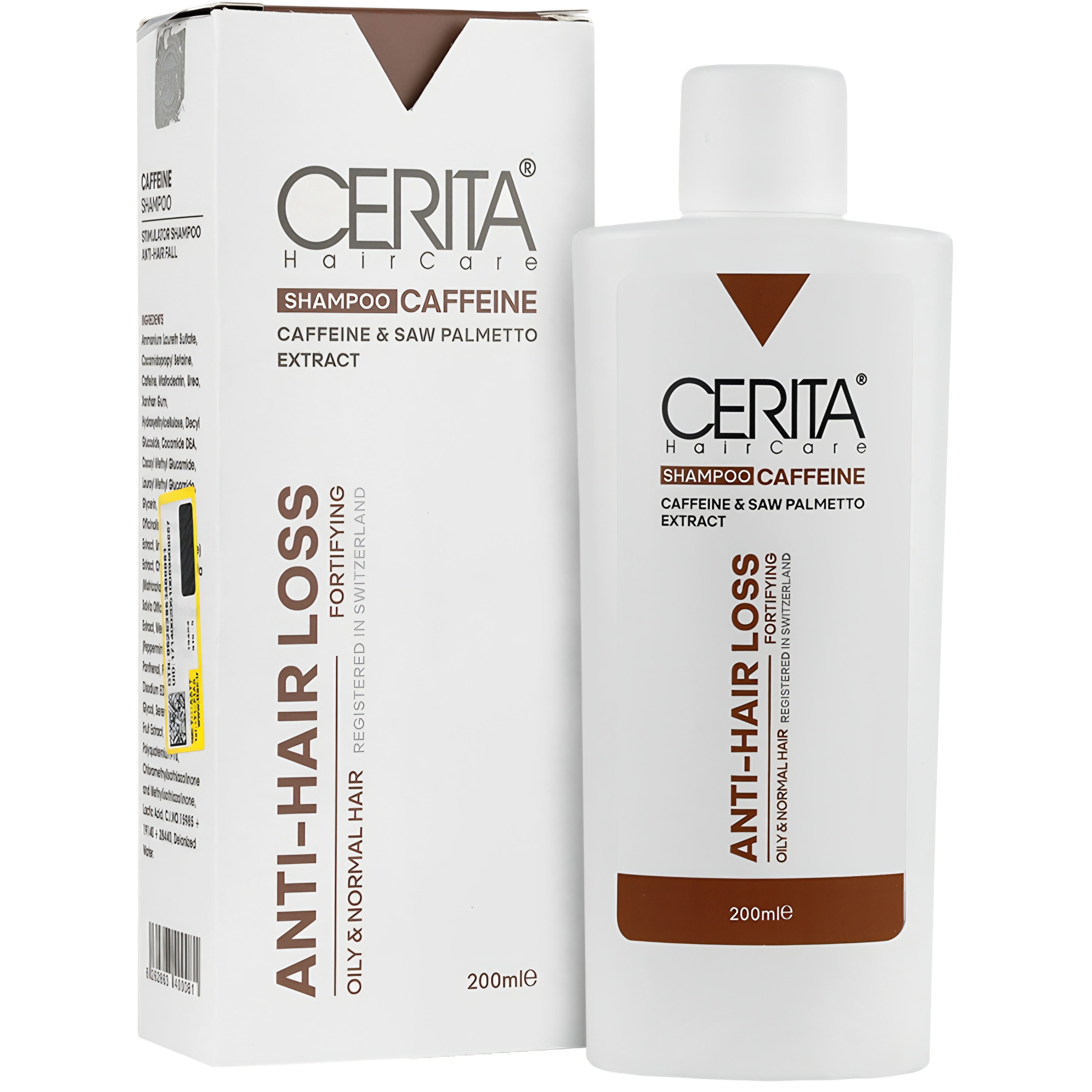 شامپو ضد ریزش و تقویت کننده کافئین سریتا