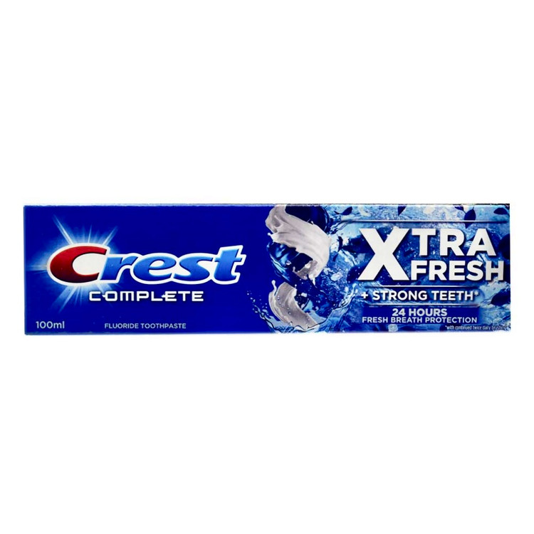 خمیردندان کرست مدل Complete Xtra Fresh | محافظت ۲۴ ساعته از نفس تازه | تقویتکننده دندان و جلوگیری از پوسیدگی | حجم ۱۰۰ میلیلیتر | ساخت آلمان