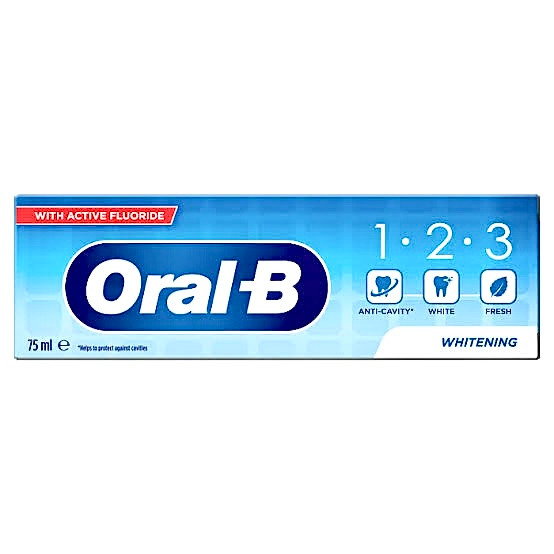 خمیردندان سفیدکننده اورال بی (Oral-B) مدل FRESH WHITE | ضد پوسیدگی و طراوتبخش | با طعم نعناع تازه | مناسب بزرگسالان | ساخت آلمان