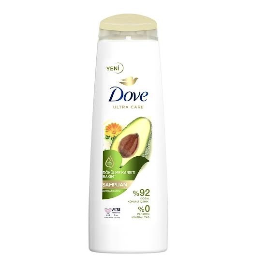 شامپو داو مدل Ultra Care Avocado & Anti-Hair Fall | ضد ریزش و مراقبت‌کننده | حاوی ۹۲٪ مواد طبیعی | وگان | بدون روغن معدنی | حجم ۴۰۰ میلی‌لیتر | ساخت ترکیه