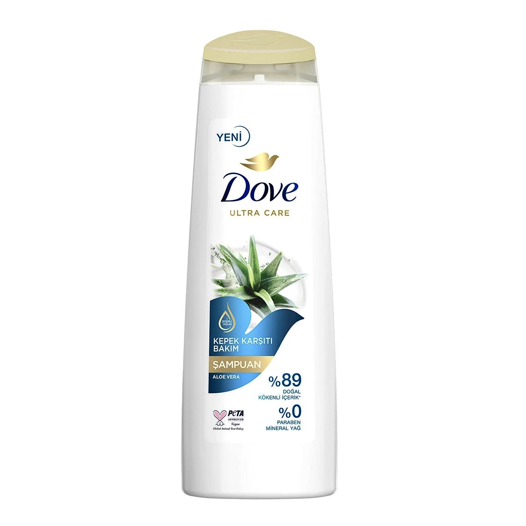 شامپو داو مدل Ultra Care Aloe Vera & Anti-Dandruff | ضد شوره و مراقبت‌کننده | حاوی ۸۹٪ مواد طبیعی | وگان | بدون روغن معدنی | حجم ۴۰۰ میلی‌لیتر | ساخت ترکیه