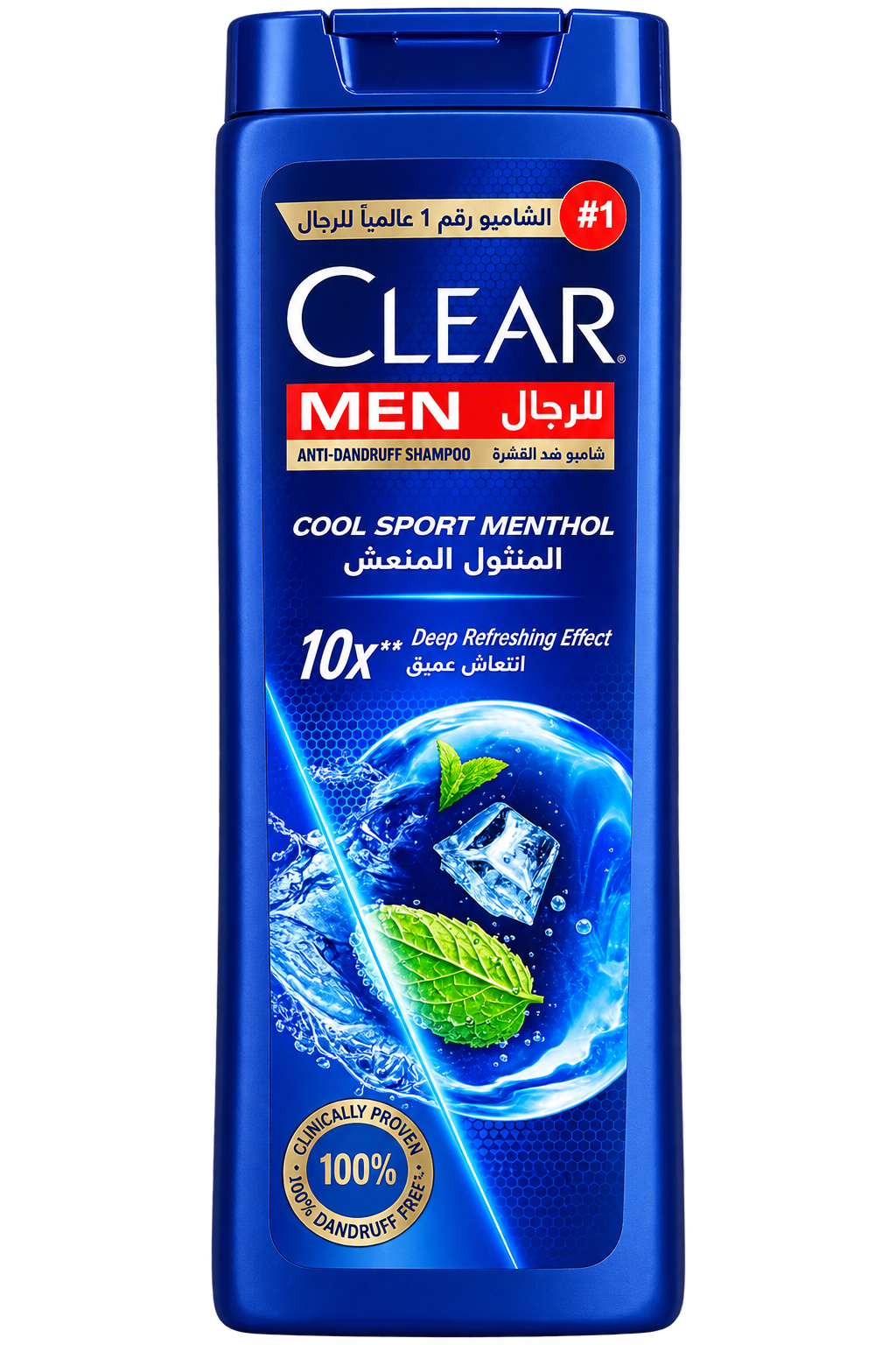 شامپو کلیر من مدل COOL SPORT MENTHOL | ضد شوره با منتول خنک‌کننده | اثر خنک‌کننده عمیق ۱۰ برابر | مناسب آقایان | ۳6۰ میلی‌لیتر | ساخت ترکیه